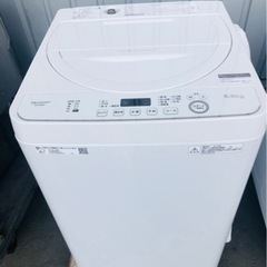 5KM 以内配送無料2019年式　５．５KG 　シャープ SHARP ES-GE5D-W [全自動洗濯機 ホワイト系]