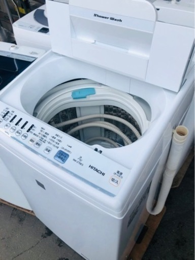 5KM 以内配送無料　日立 7．0kg全自動洗濯機 keyword キーワードホワイト NW-Z70E5 KW