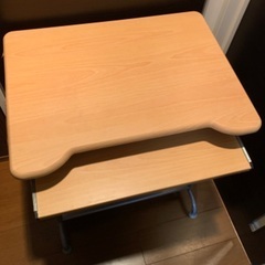 省スペースパソコンデスク キーボードスライダー付の画像