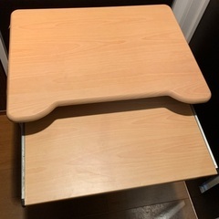 省スペースパソコンデスク キーボードスライダー付の画像