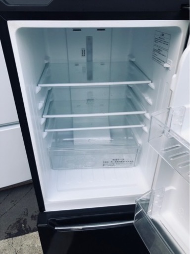 5KM 以内配送無料　2019年　ハイセンス 冷蔵庫 幅48cm 150L パールブラック HR-D15CB 2ドア 右開き 自動霜取り コンパクト