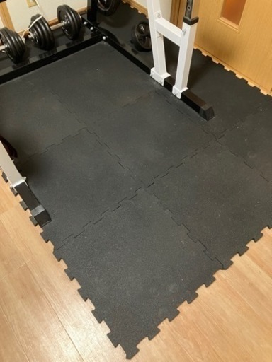 ラバージムマット【50cm×50cm 厚み1.5cm 4枚3セット】 /IROTEC(アイロテック)