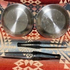 おまけ付き！！スノーピーク　プレートＬ2枚╰(*´︶`*)╯♡スノーピークピッツ2本のセットの画像
