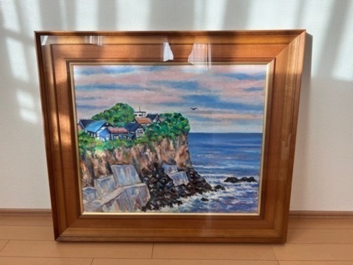 小坂井旭　大王崎　油絵