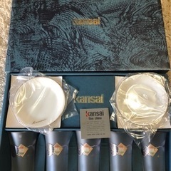 kansai  グラスセット 未使用品です。 箱は経年劣化の汚れあり。