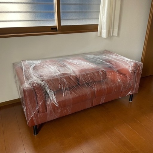 美品　PVCレザー ソファー2人掛け