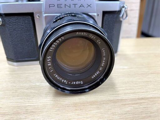 ASAHI PENTAX SV フィルムカメラ ケース付き レンズ super-takumar 1:1.8/55 ペンタックス ジャン