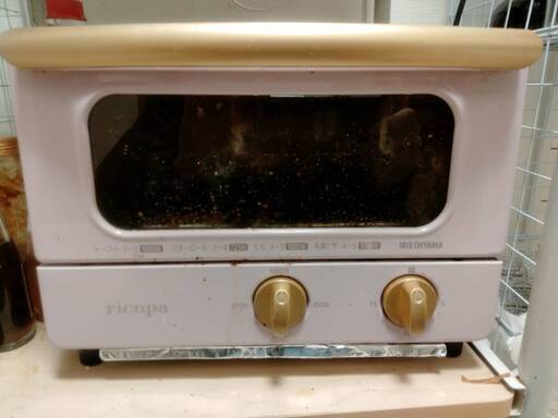 アイリスオーヤマ オーブントースター ricopa リコパ 1000W アッシュピンク 1/28　1/29取引希望