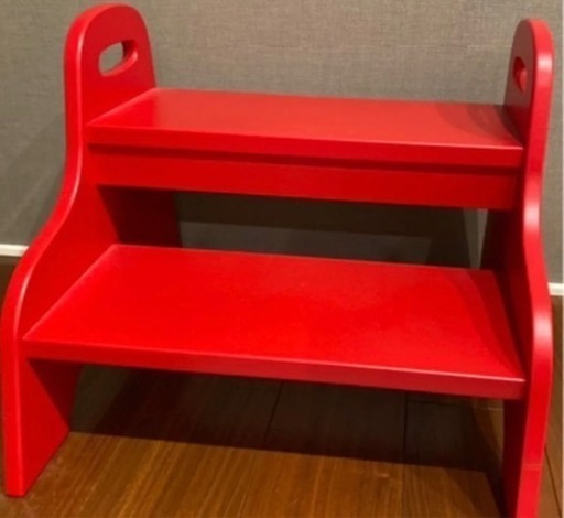 子供ステップ台　補助イス　赤