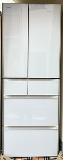 (B−a2)￥55000(税込) 日立ノンフロン冷凍冷蔵庫　RｰXG51J(XW)型　6ドア　2019年製　505L