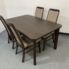 カリモク/karimoku chitano/チターノ ダイニングテーブル&ダイニングチェア5点セット モカブラウン 中古家具 店頭引取歓迎 R6798)