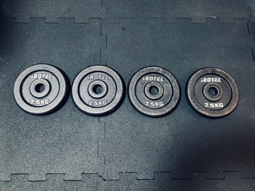 ダンベル60KGセット（アイアン） 片手30KG×2個セット+ ラバージムマット【50cm×50cm 厚み1.5cm 4枚3セット】 