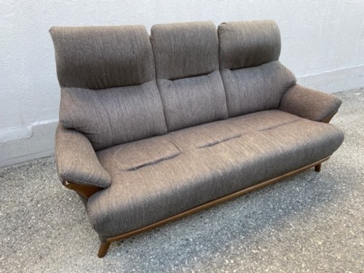 ★ 70%OFF ★ ニトリ 3人用 ソファ コウテイ3 ダークブラウン 3S-SOFA KOTEI3 IV/DBR