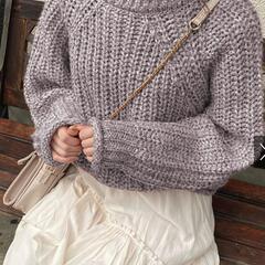 ハイネックニットトップス 新品未使用の画像