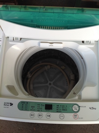 4.5kg 全自動洗濯機 ヤマダ YWM-T45A1【9650024】