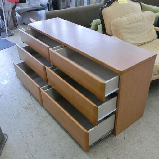 3段チェスト ローチェスト 幅149.3cm  ニトリ オウカ2 タンス たんす チェスト 木目調 札幌 西野店