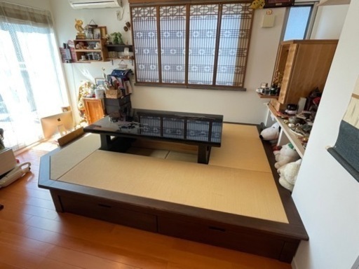 飛騨家具　畳収納ユニット小上がり4畳　オリジナルカスタマイズ超美品です！