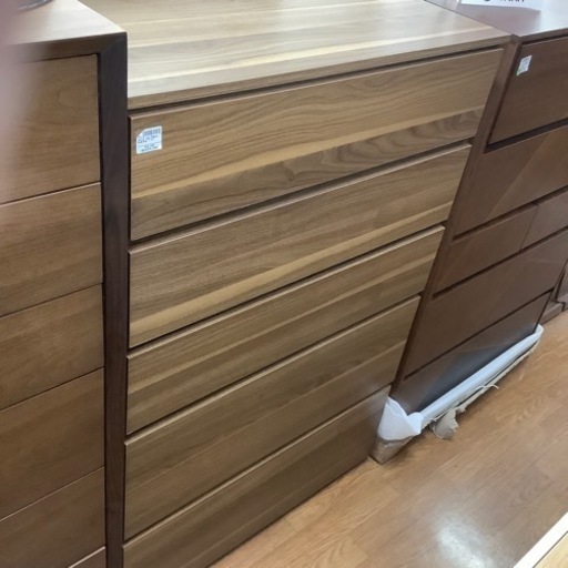 ハイチェスト5段　未使用品　ブラウン