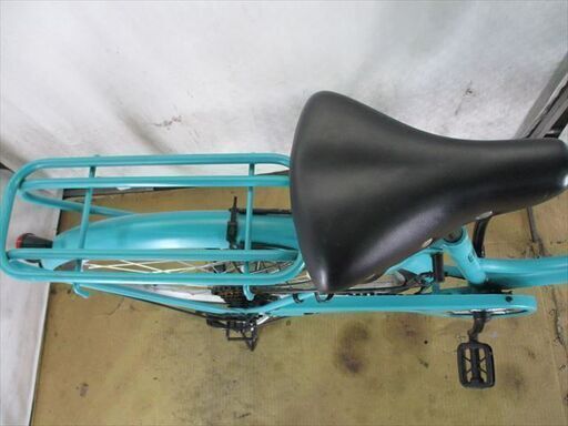 C472★限定特価★ 中古自転車 【26インチ　ママチャリ　ターコイズ　6段　LEDダイナモライト 】
