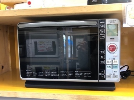【リサイクルサービス八光　田上店　安心の1か月保証　配達・設置OK】日立 HITACHI MRO-JF6-H [オーブンレンジ（22L） ライトグレー]