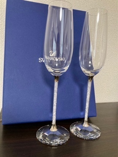 【2/5まで】SWAROVSKI スワロフスキー  シャンパン ワイングラス ペア