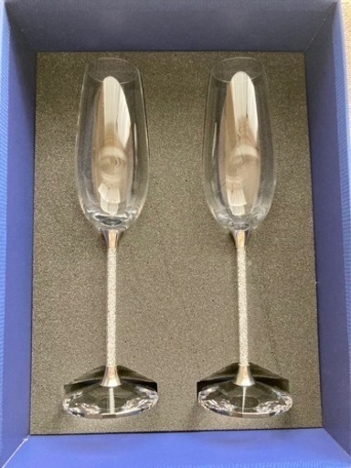 【2/5まで】SWAROVSKI スワロフスキー  シャンパン ワイングラス ペア