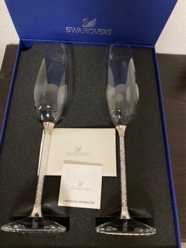 【2/5まで】SWAROVSKI スワロフスキー  シャンパン ワイングラス ペア