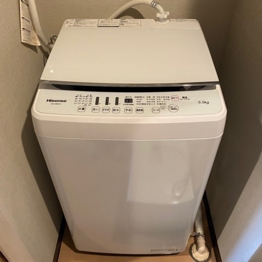 【一人暮らし】ハイセンス　洗濯機5.5リットル　説明書付き
