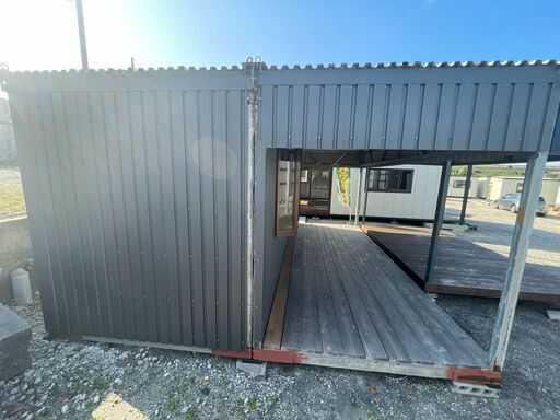 【決まりました】中古ハウス8坪（部屋4坪＋デッキ4坪）コンテナ・プレハブ