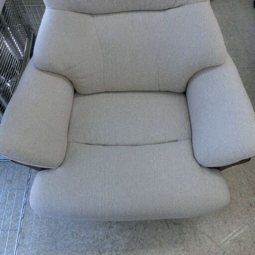 1人掛けソファ ファブリック ニトリ コウテイ3 布 パーソナルチェア 1人用ソファ 白系 札幌 西野店