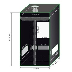グロウテント 600D水耕栽培 植物育成テント グロウボックス 室内 野菜の画像