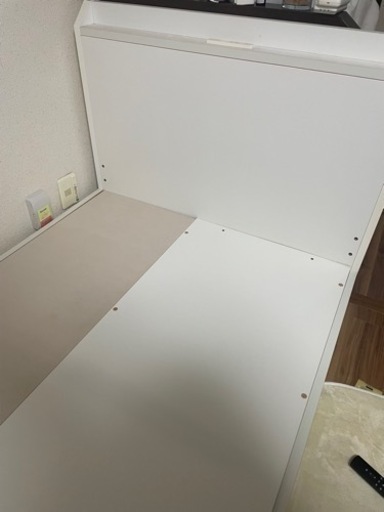 【値段交渉可能です】ニトリ 収納付き シングルベットフレーム 白