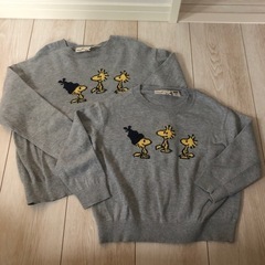 100㎝．120㎝　ユニクロセーター2点セット