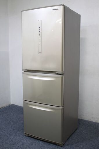 Panasonic/パナソニック 3ドア冷凍冷蔵庫 自動製氷付き 335L NR-C340C-N シルキーゴールド 2019年製 中古家電 店頭引取歓迎 R6751)