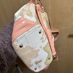 【新品】地図柄合皮バッグの画像