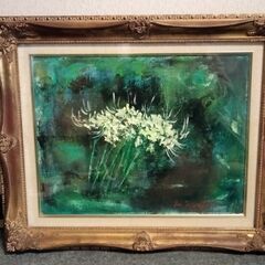 本物【定価4万】額付　油絵