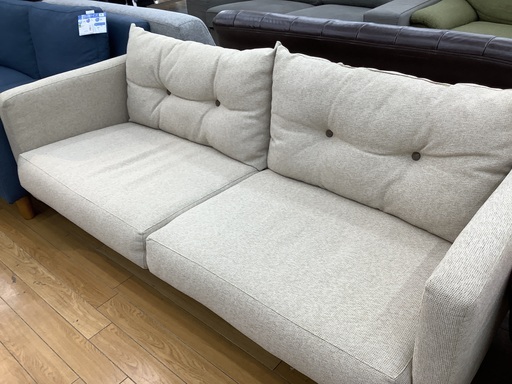 【値下げしました！】2人掛けソファー　布　ベージュ