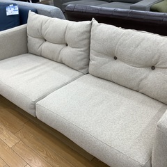 【値下げしました！】2人掛けソファー　布　ベージュ