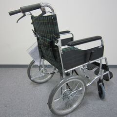 【新品】　マキテック　介助式車イス　EW－３０GN　ノーパンクタイヤの画像
