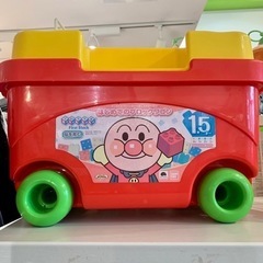 ■店頭引取限定■アンパンマン　はじめてのブロックワゴン♫定価9350円