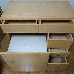 机椅子のセットですの画像