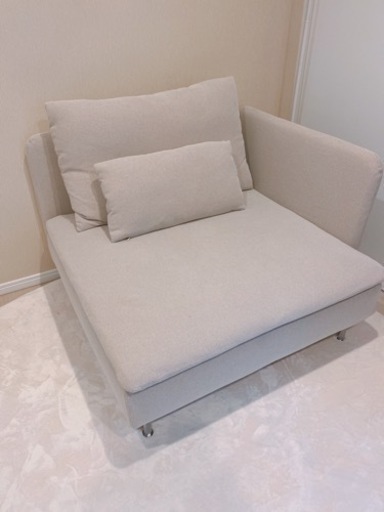 【超美品】SÖDERHAMN ソーデルハムン 1人掛けソファ, ライトベージュ