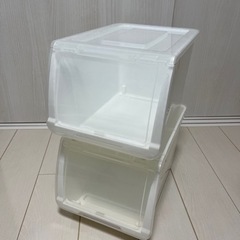 ニトリ★収納ケースNフラッテ　フタあり　2個セット