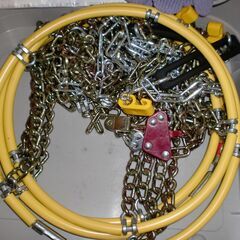 金属タイヤチェーン　雪道楽JI　YJ107 金属はしご型・簡単取付タイプ（リング式）の画像