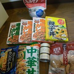 レトルトカレー他　食品8点 & 入浴剤の画像