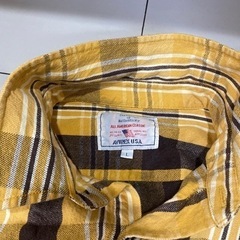 AVIREX ネルシャツ　チェック　Lサイズの画像