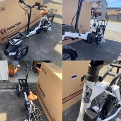 豊田トライク　キャリー　大人の三輪車　自転車　お洒落電動自転車　電動アシスト　TOYODA TRIKE YAMAHA SHIMANO カッコいいの画像