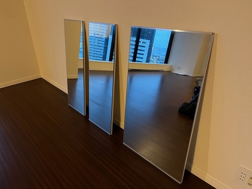 鏡 370mm × 980 mm × 22 mm　①