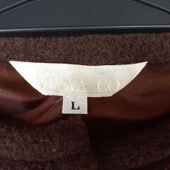 焦茶のコート　L　中古品の画像