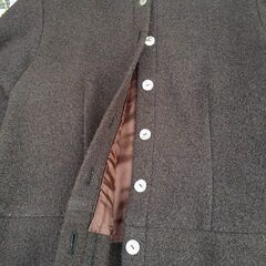 焦茶のコート　L　中古品の画像